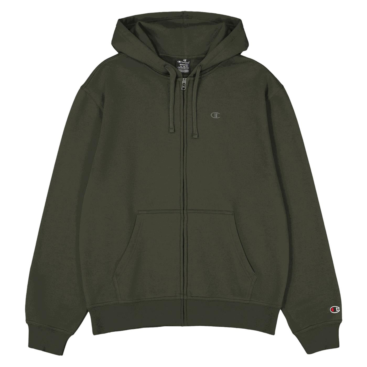 CHAMPION HOODED FZ SWEATSHIRT