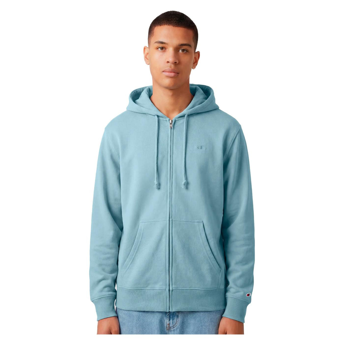 CHAMPION M HOODED FZ SWEATSHIRT