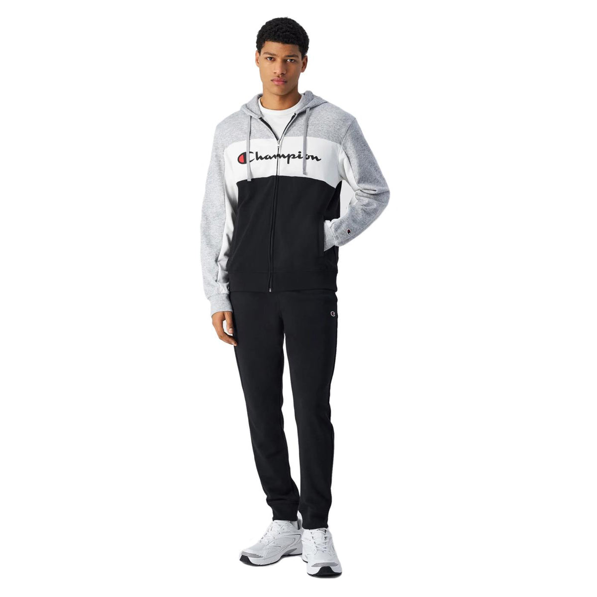 CHAMPION TUTA FULL ZIP CAPPUCCIO - seconda immagine