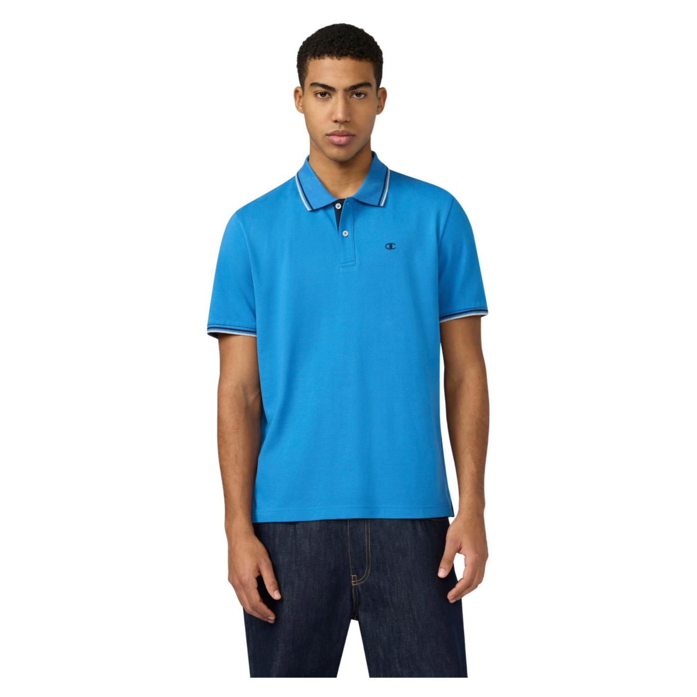 CHAMPION M POLO SHORT SLEEVE - Azzurro - immagine principale
