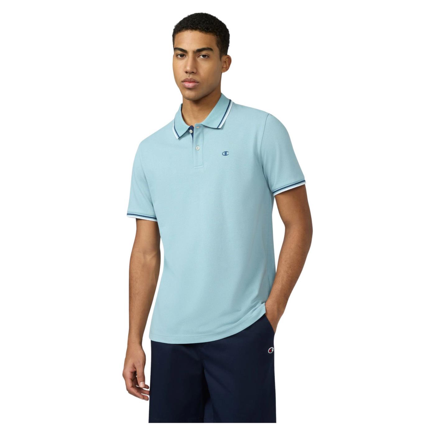 CHAMPION M POLO SHORT SLEEVE - Azzurro - immagine principale