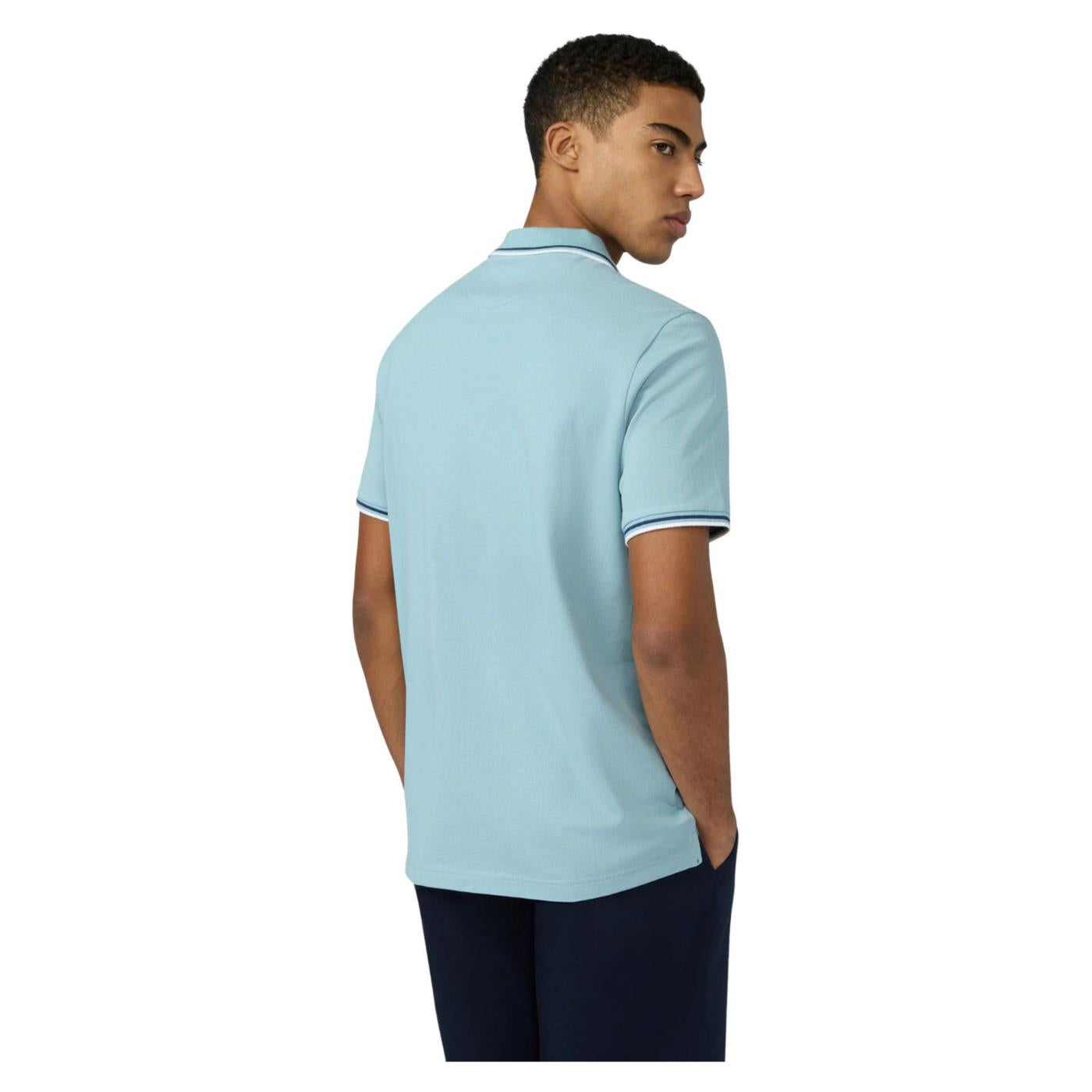 CHAMPION M POLO SHORT SLEEVE - Azzurro - vista 2
