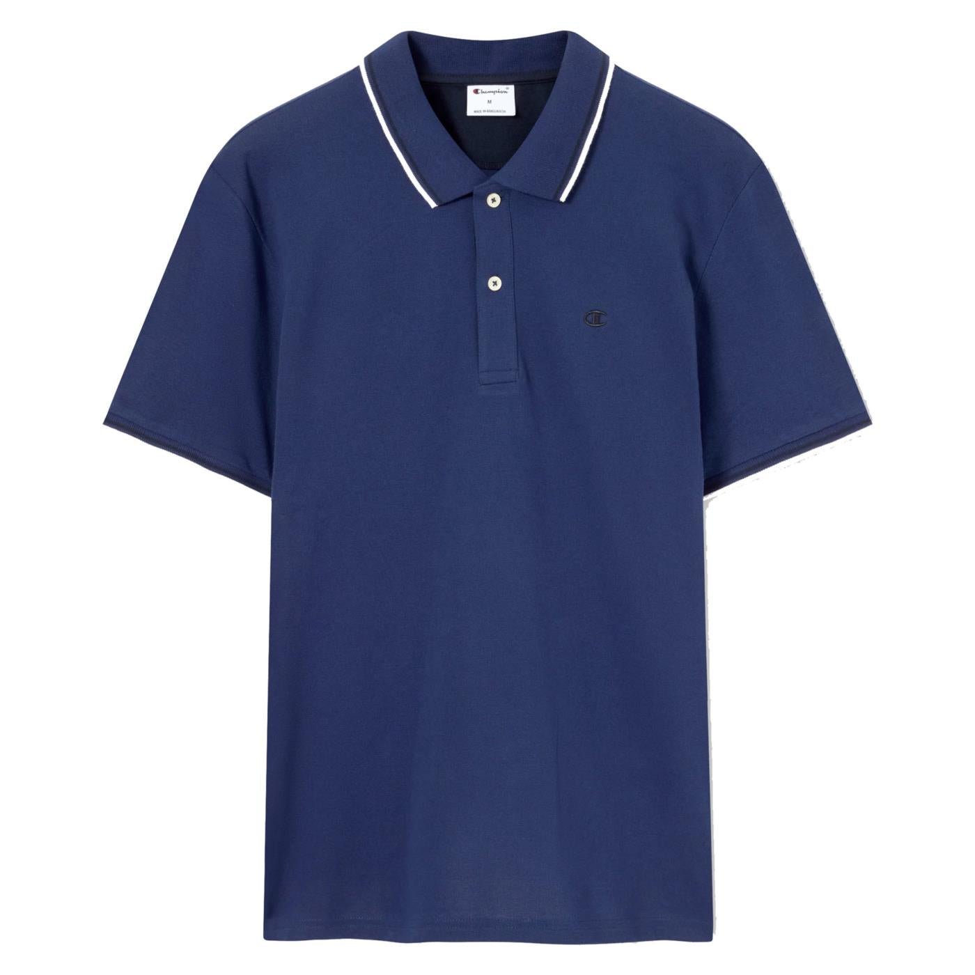CHAMPION M POLO SHORT SLEEVE - Blu - vista 3