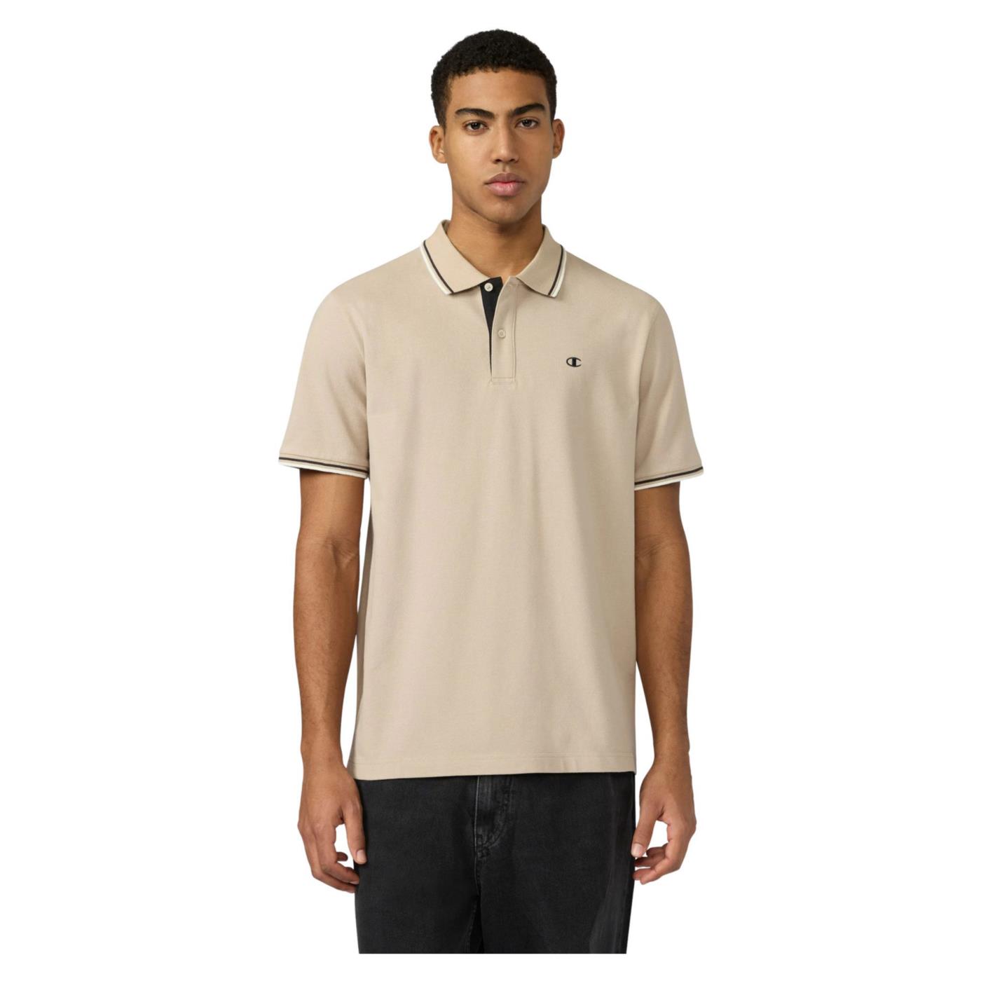 CHAMPION M POLO SHORT SLEEVE - Beige - immagine principale