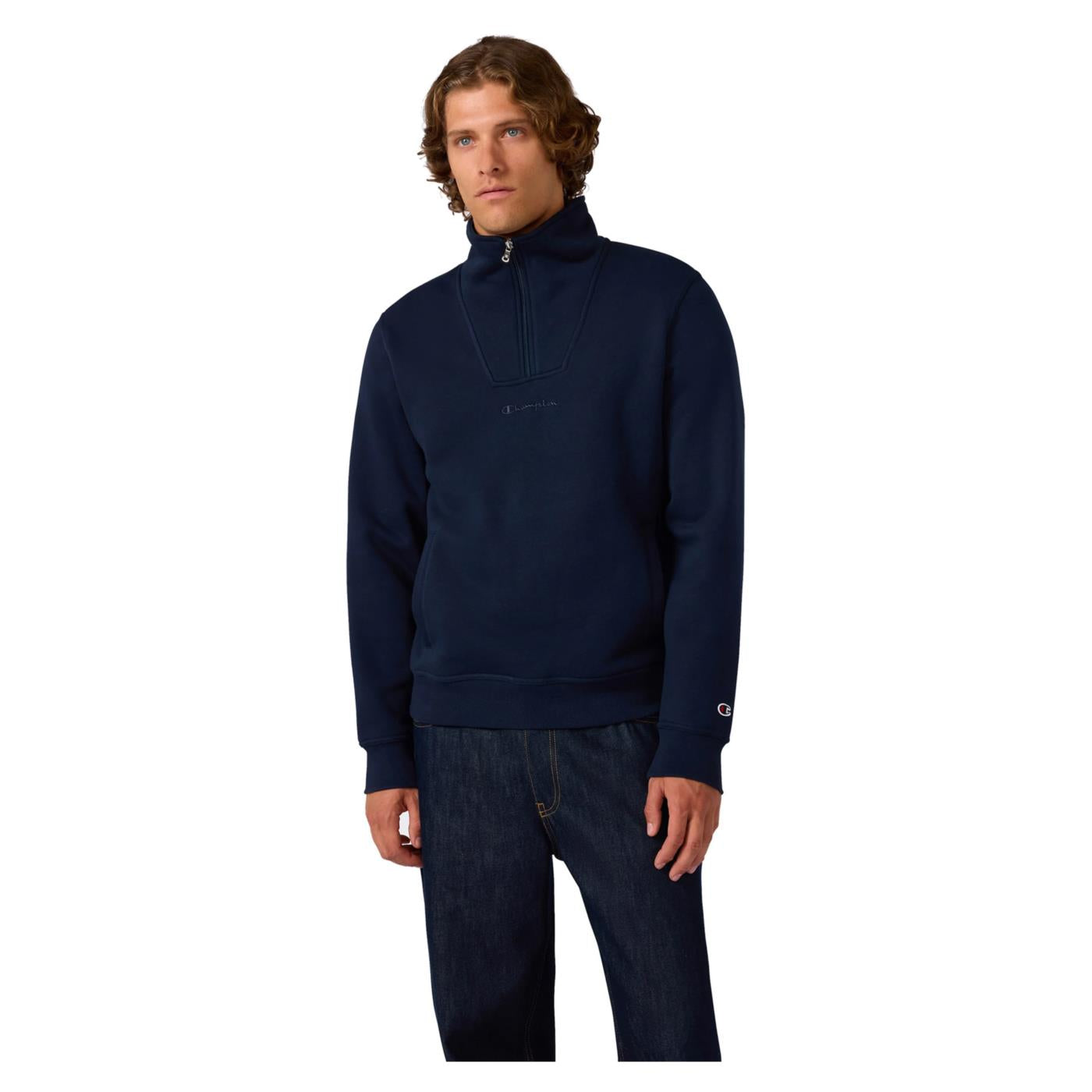 CHAMPION HALF ZIP SWEATSHIRT