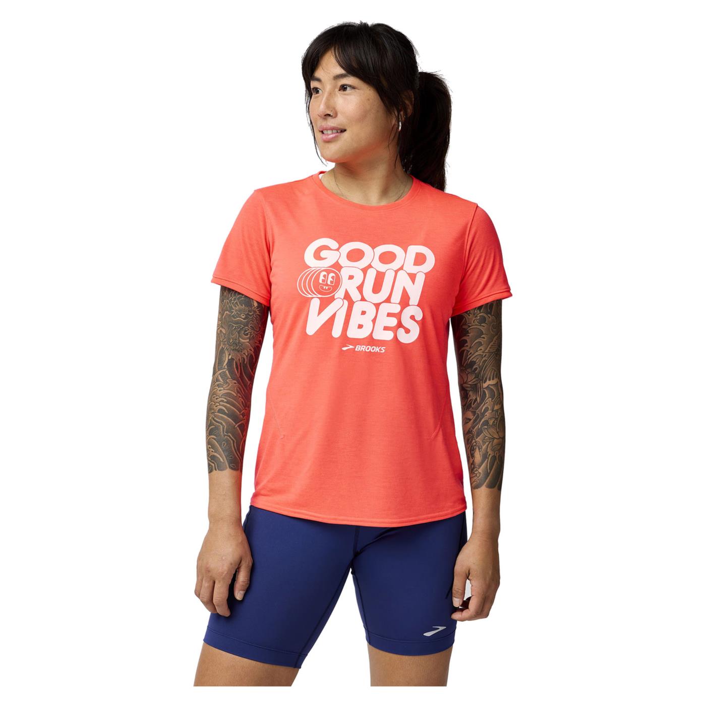 BROOKS DISTANCE SHORT SLEEVE W