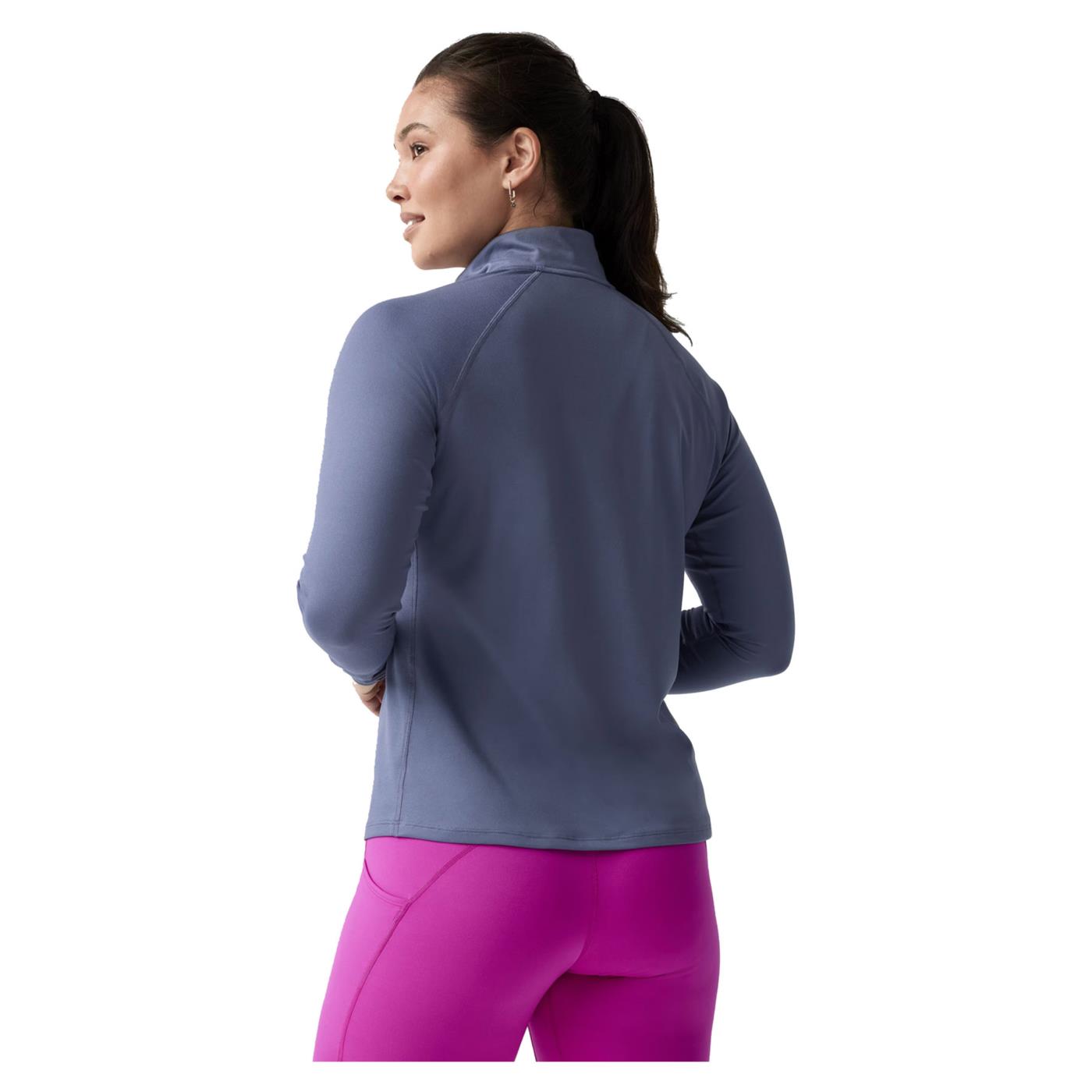 BROOKS DASH HALF ZIP TEE WOMAN