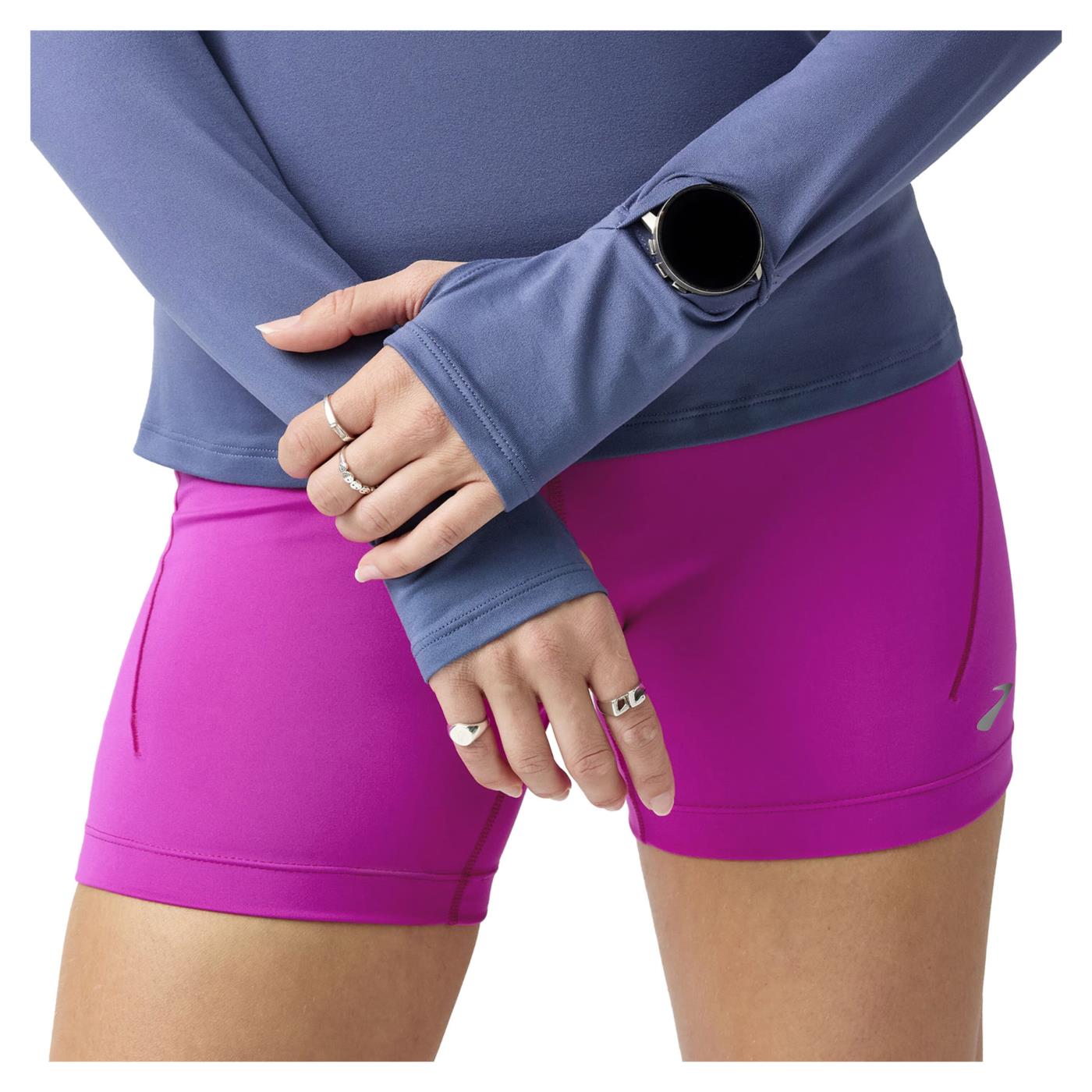 BROOKS DASH HALF ZIP TEE WOMAN
