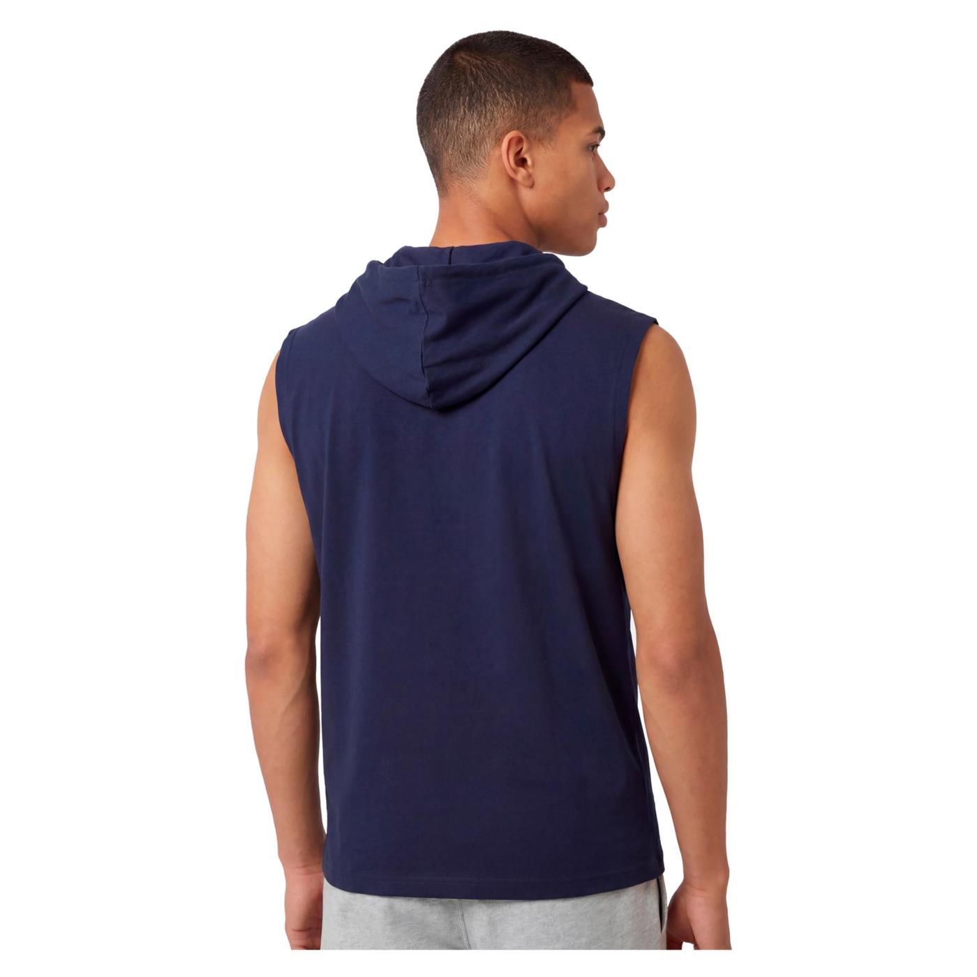CHAMPION M HOODED TEE - Blu - vista 2