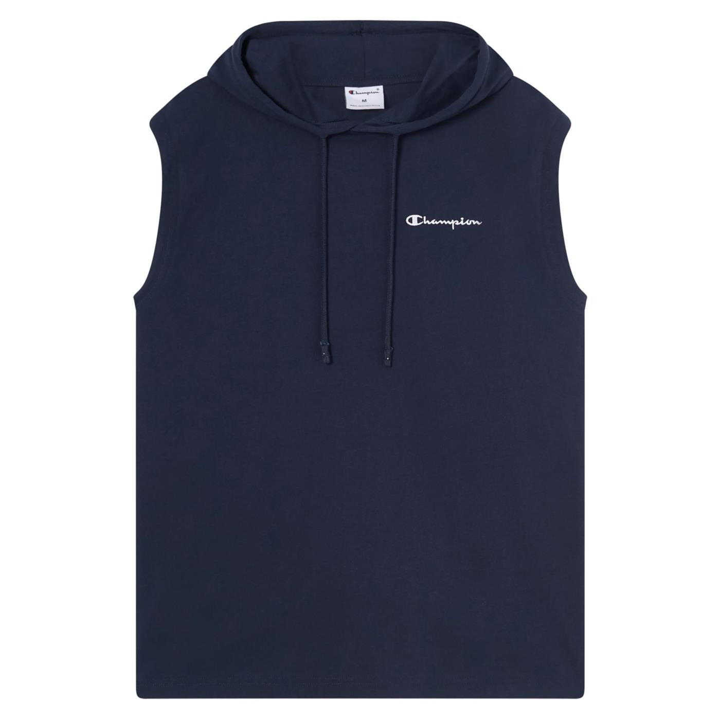 CHAMPION M HOODED TEE - Blu - vista 3