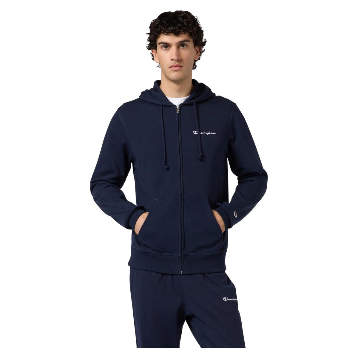 CHAMPION M HOODED FZ SWEATSHIRT