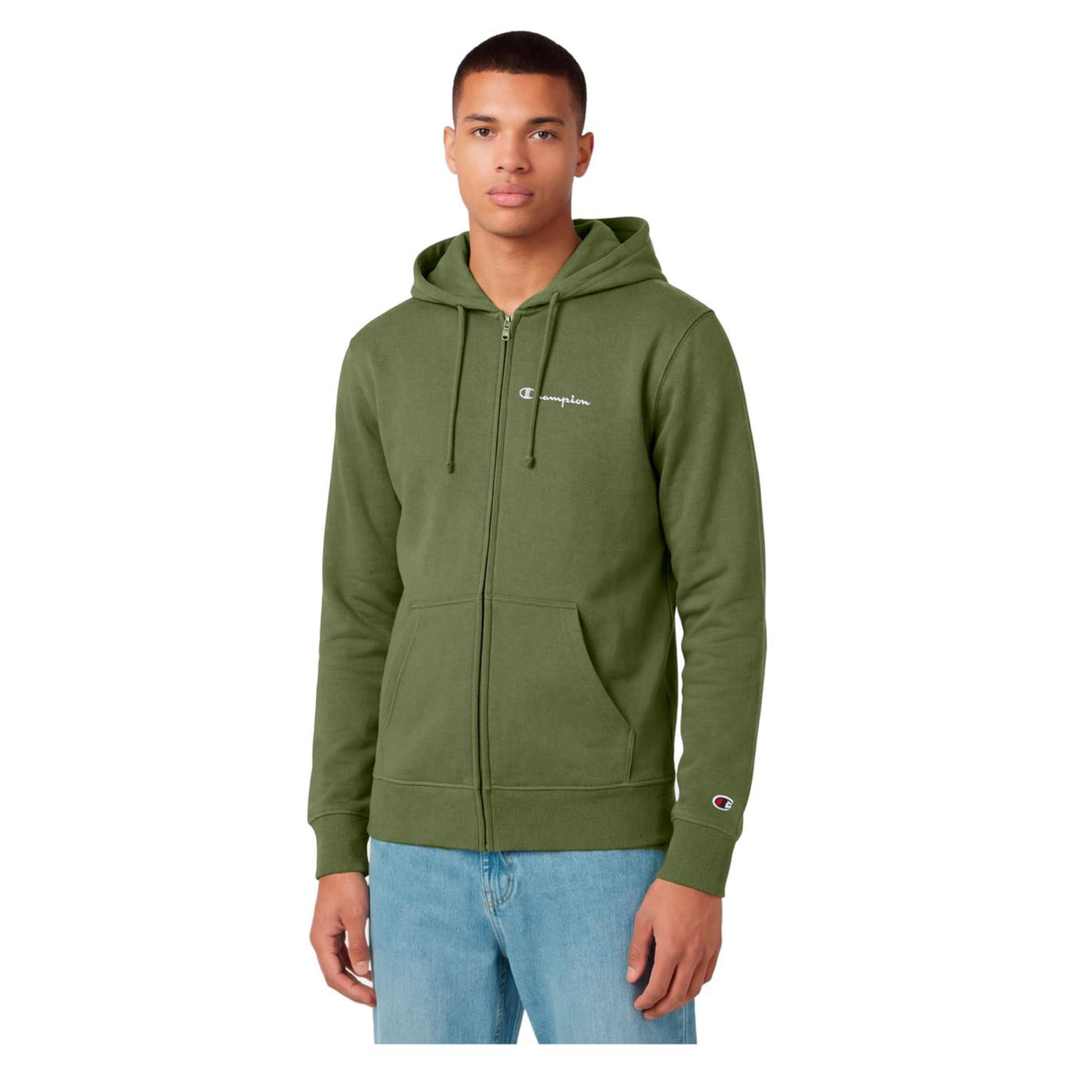 CHAMPION M HOODED FZ SWEATSHIRT