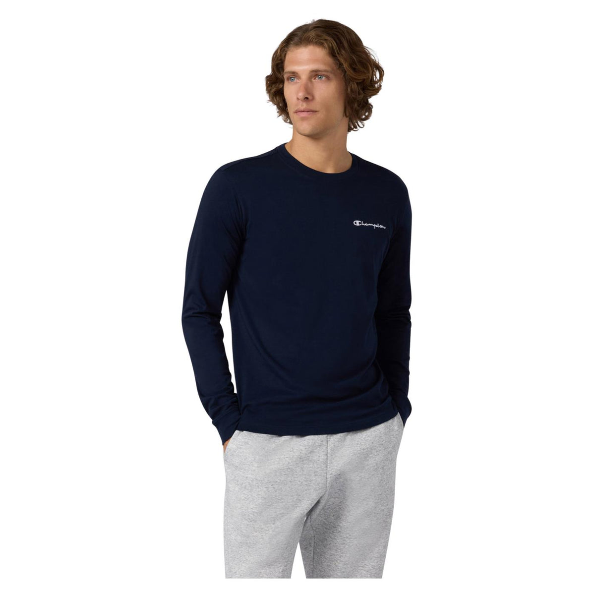 CHAMPION CREWNECK LONG SLEEVE TEE