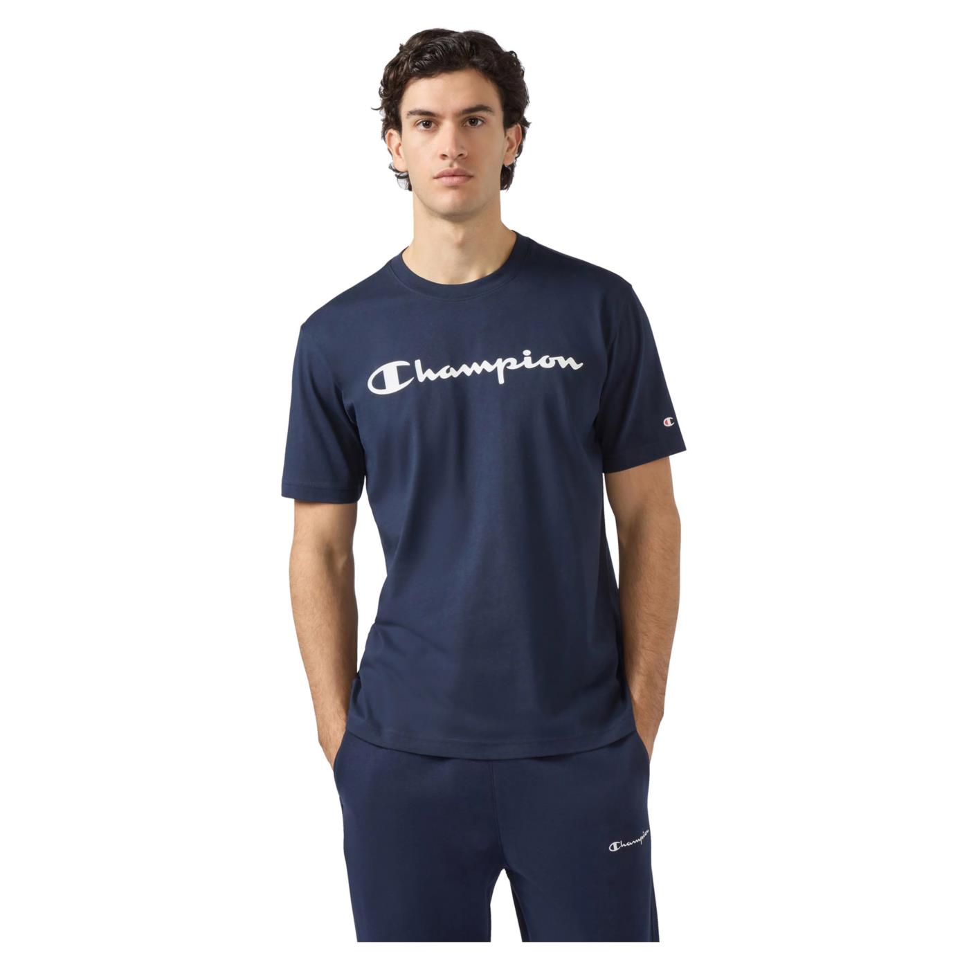 CHAMPION M SHORT SLEEVE TEE - Blu - immagine principale