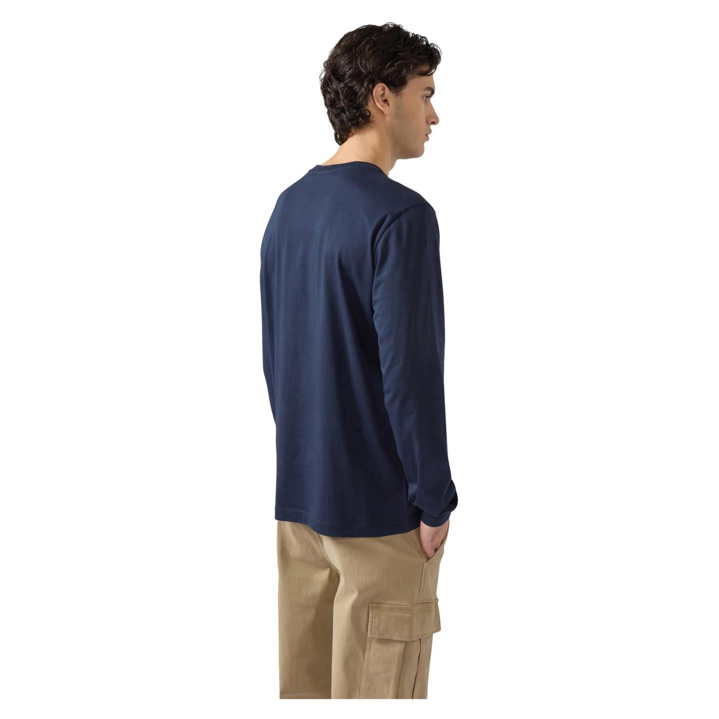 CHAMPION M LONG SLEEVE TEE - Blu - vista 2