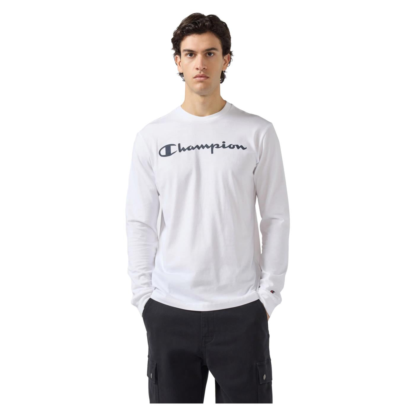 CHAMPION M LONG SLEEVE TEE - Bianco - immagine principale