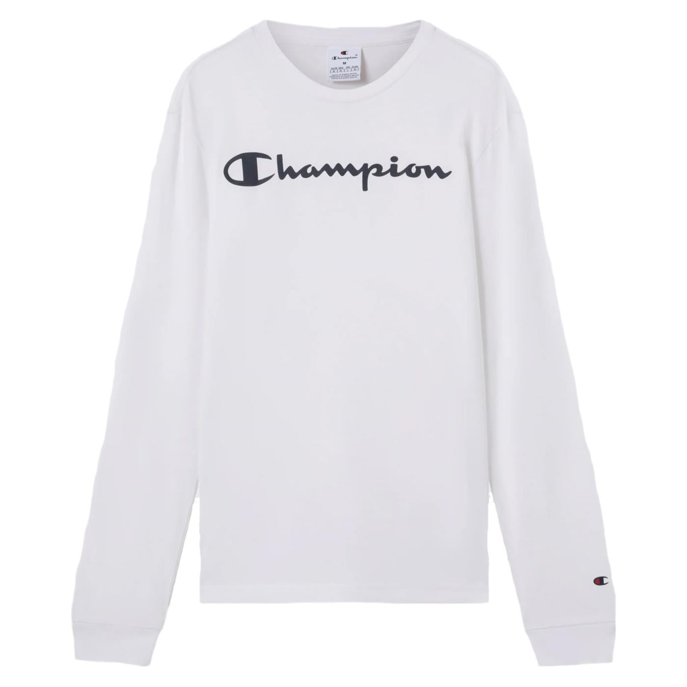 CHAMPION M LONG SLEEVE TEE - Bianco - vista 3