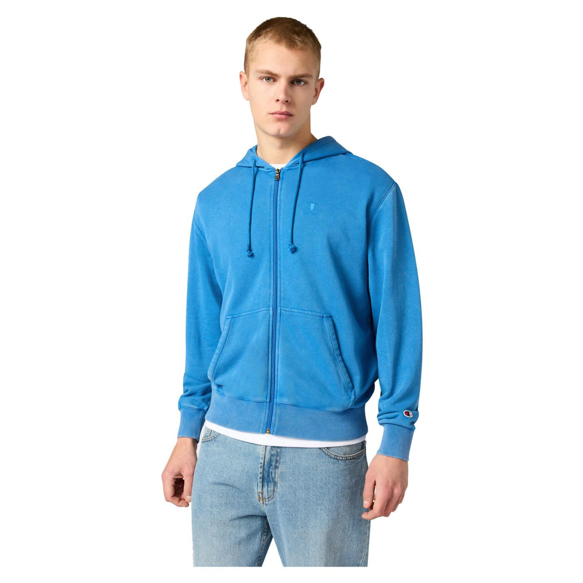CHAMPION M HOODED FZ SWEATSHIRT