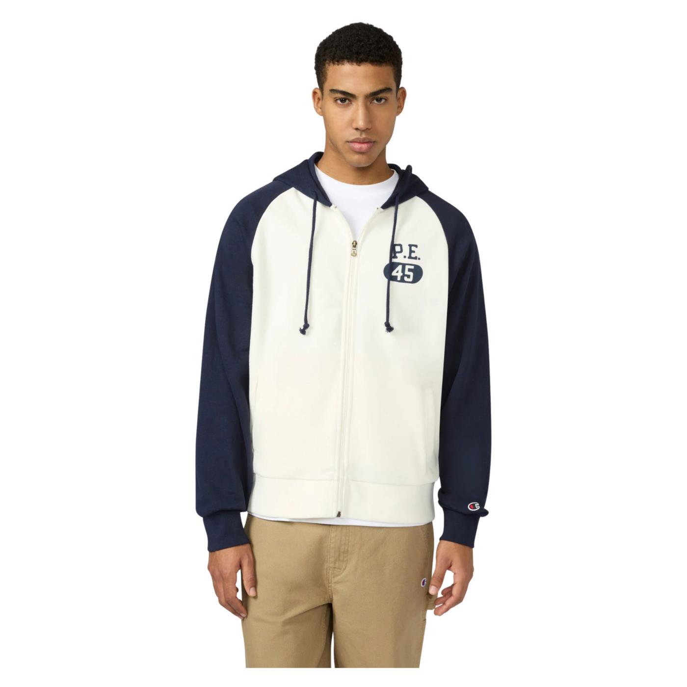 CHAMPION M HOODED FZ SWEATSHIRT - Bianco - immagine principale