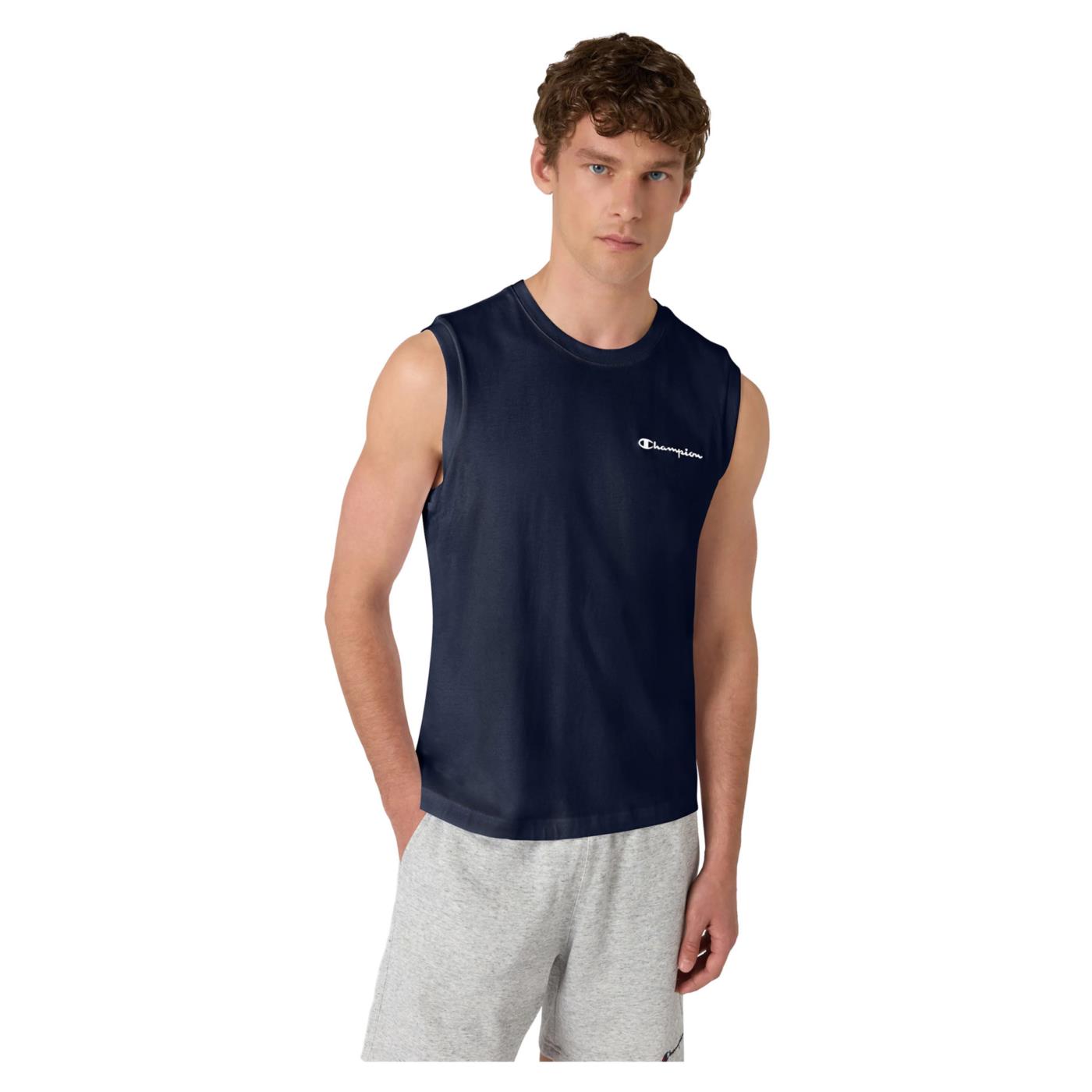 CHAMPION M SLEVELESS TEE - Blu - immagine principale