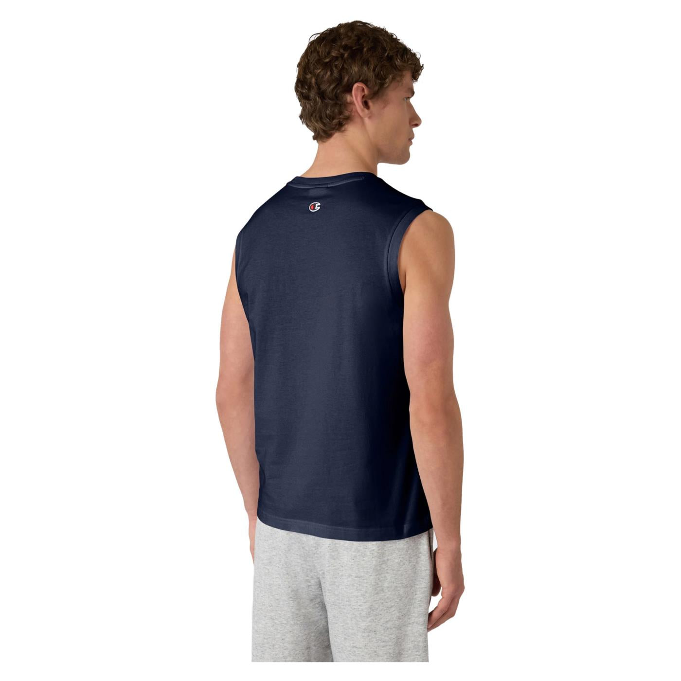 CHAMPION M SLEVELESS TEE - Blu - vista 2