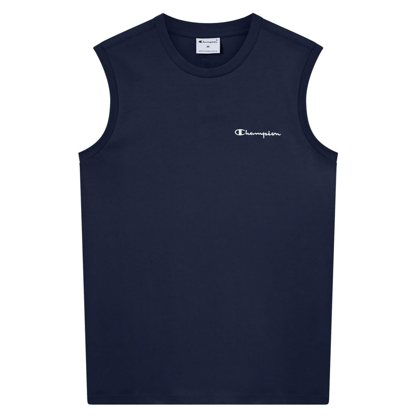 CHAMPION M SLEVELESS TEE - Blu - vista 3