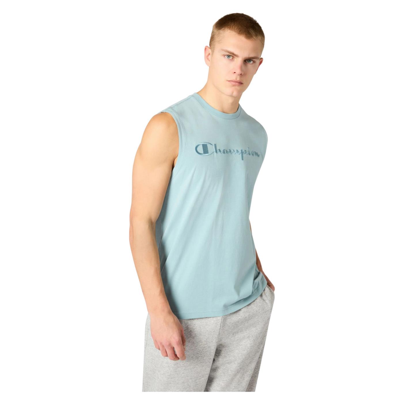 CHAMPION M SLEVELESS TEE - Azzurro - immagine principale