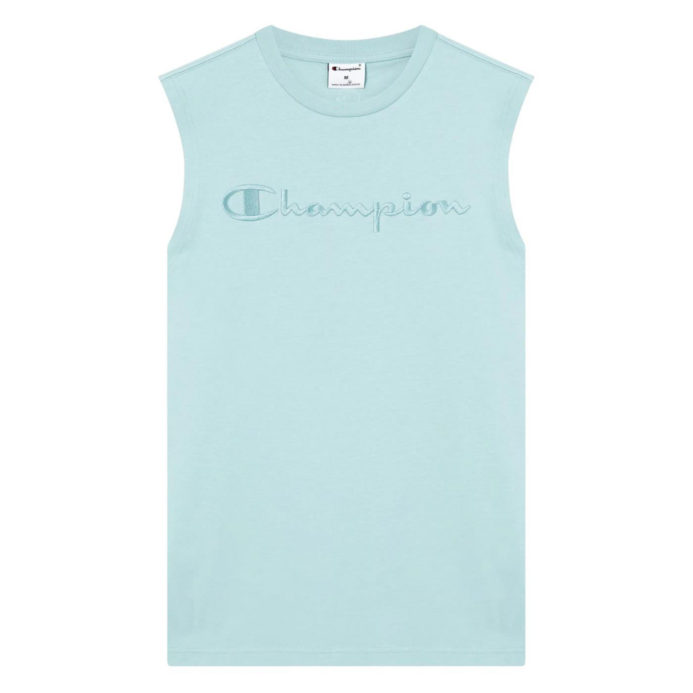 CHAMPION M SLEVELESS TEE - Azzurro - vista 4