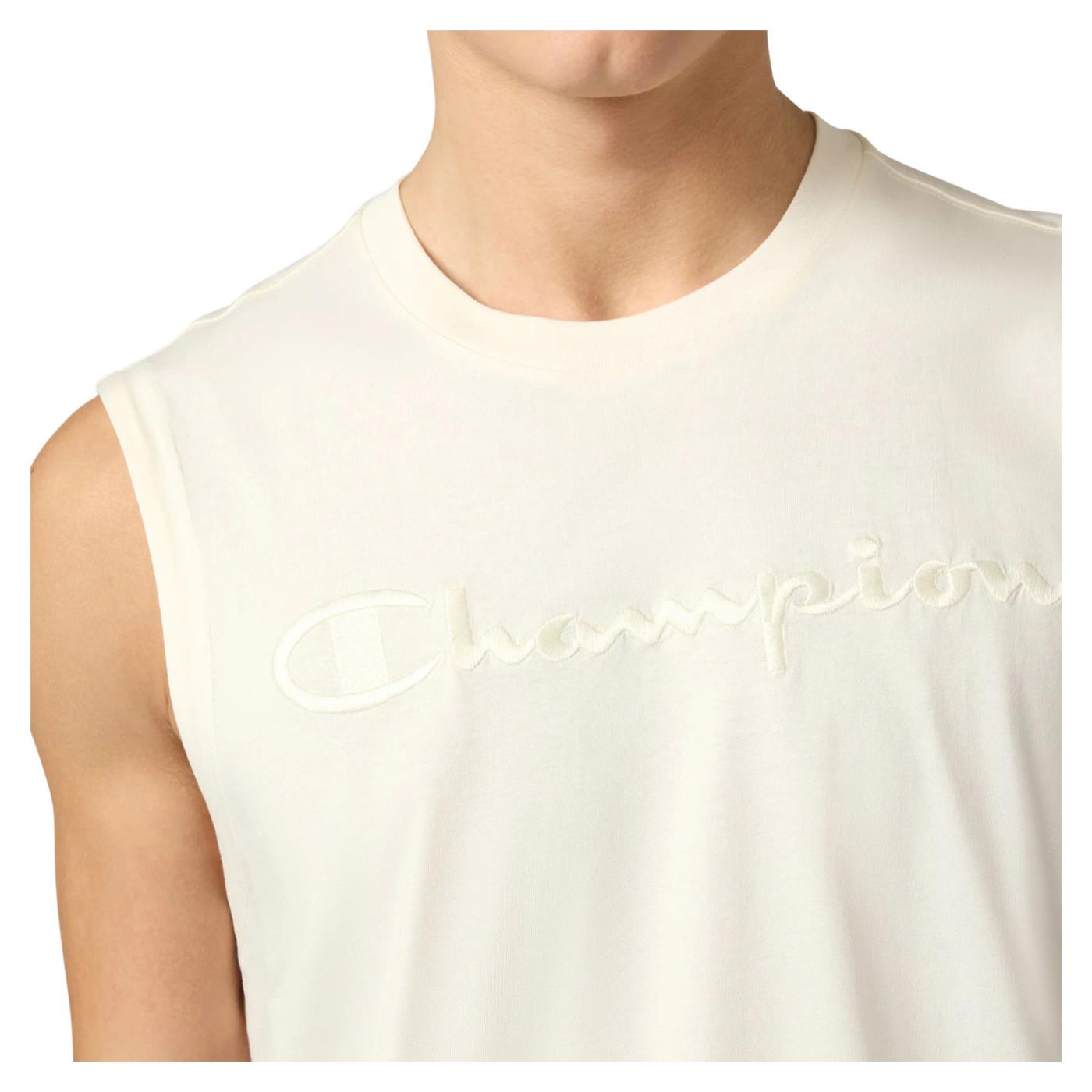 CHAMPION M SLEVELESS TEE - Beige - vista 3