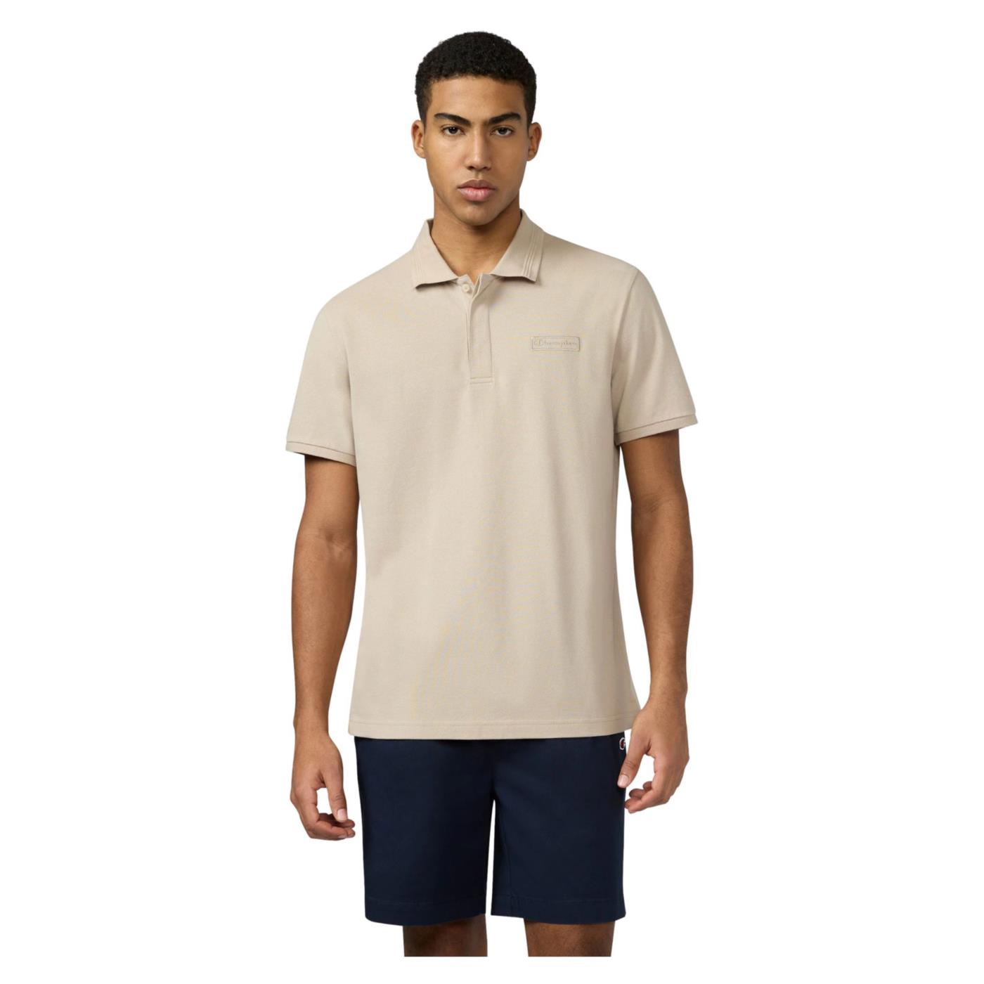 CHAMPION M POLO SHORT SLEEVE - Beige - immagine principale