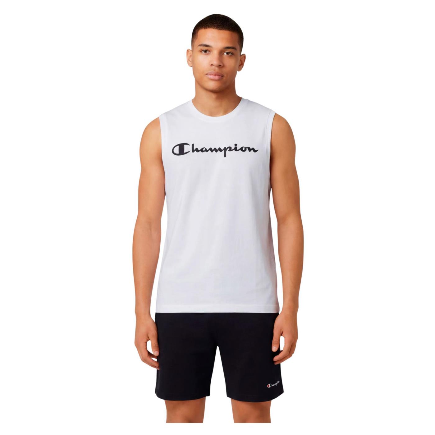 CHAMPION M SLEVELESS TEE - Bianco - immagine principale