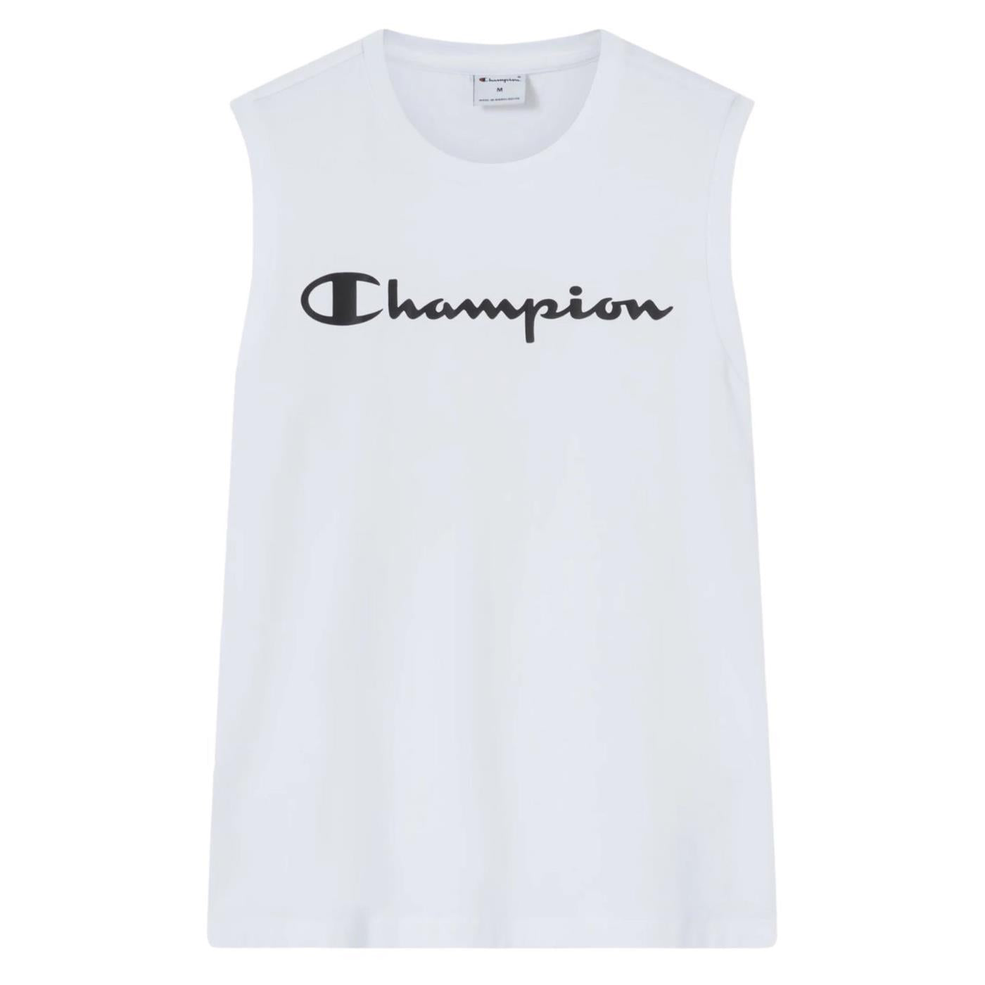 CHAMPION M SLEVELESS TEE - Bianco - vista 4