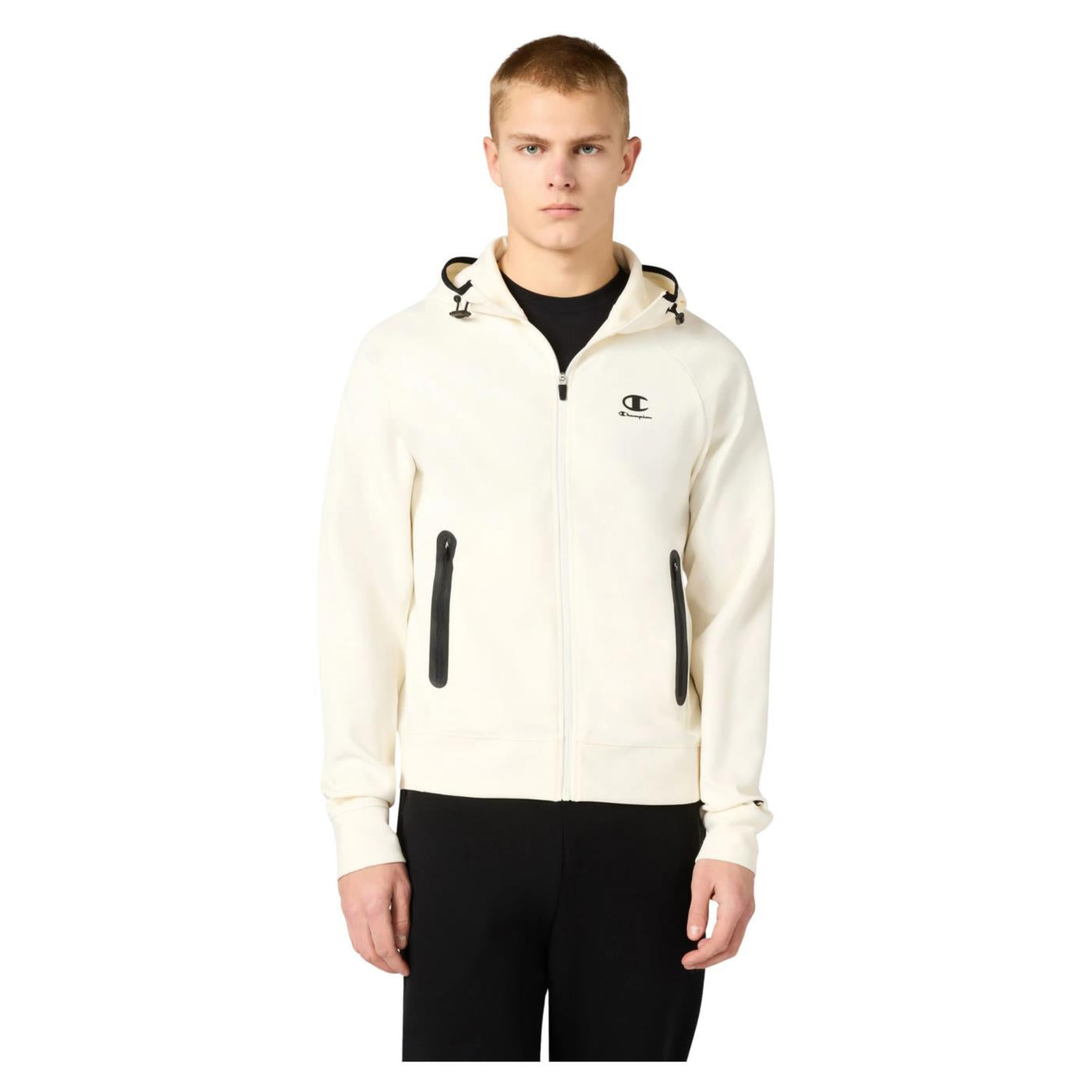CHAMPION M HOODED FZ SWEATSHIRT - Beige - immagine principale