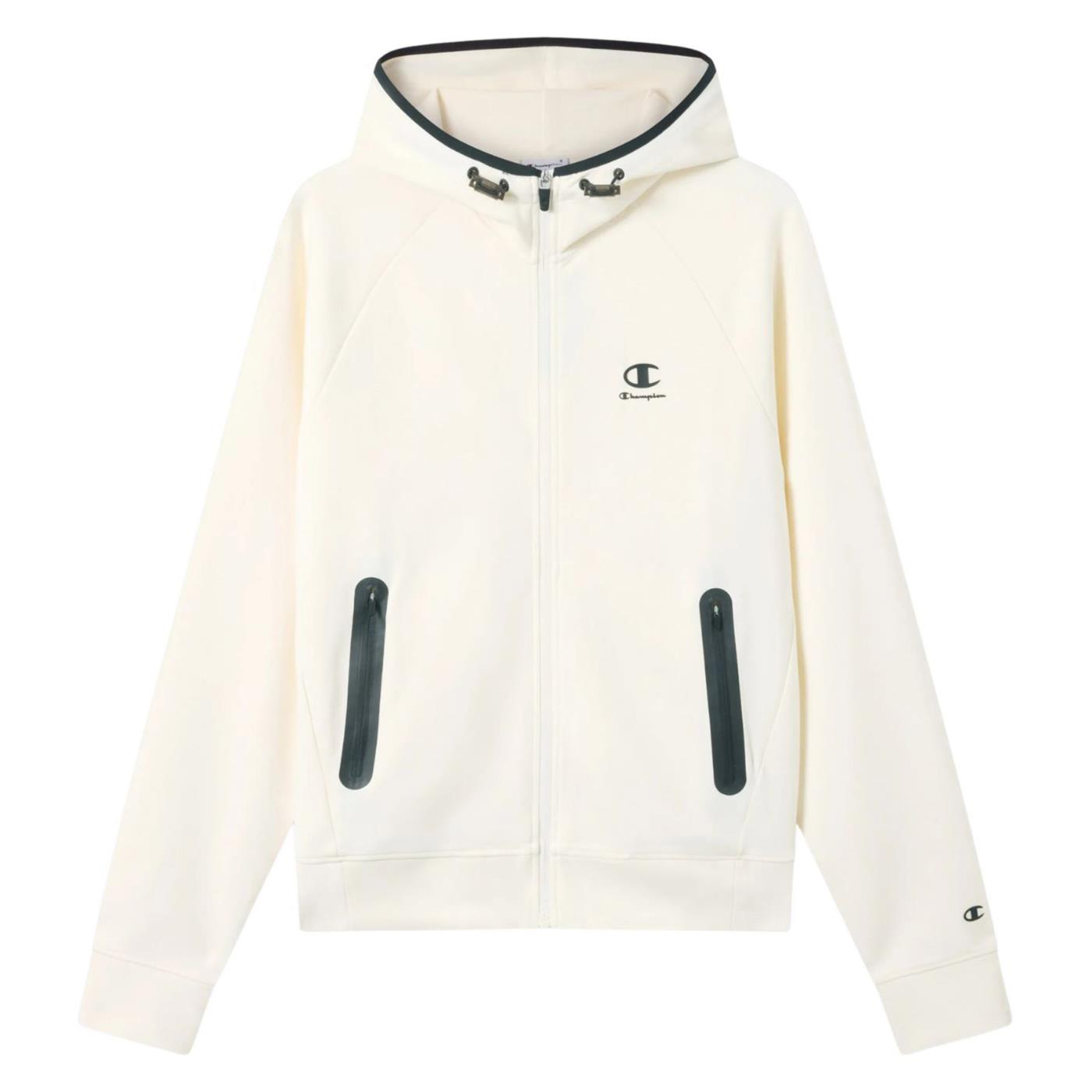 CHAMPION M HOODED FZ SWEATSHIRT - Beige - vista 4