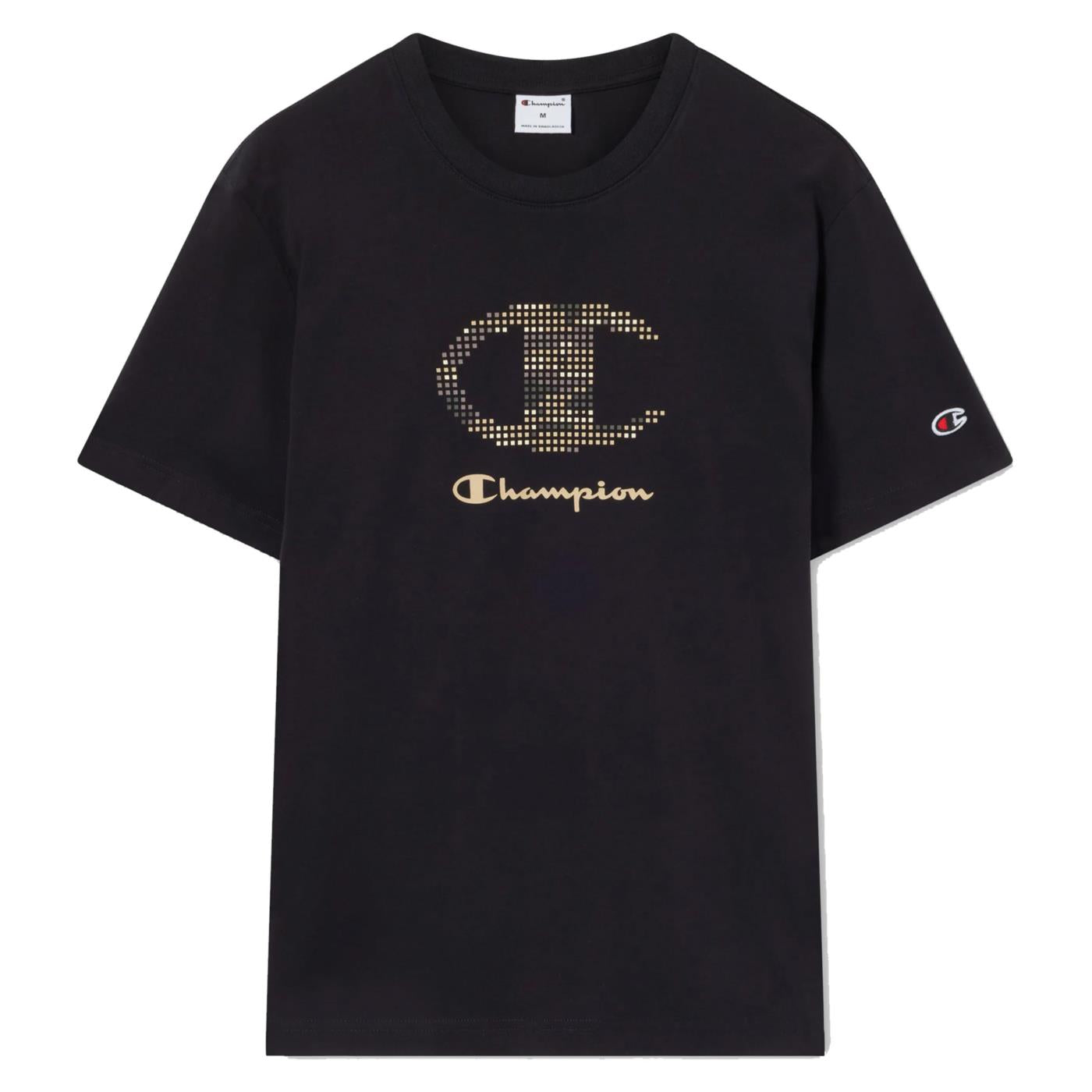 CHAMPION M CREWNECK T-SHIRT - Nero - vista 4