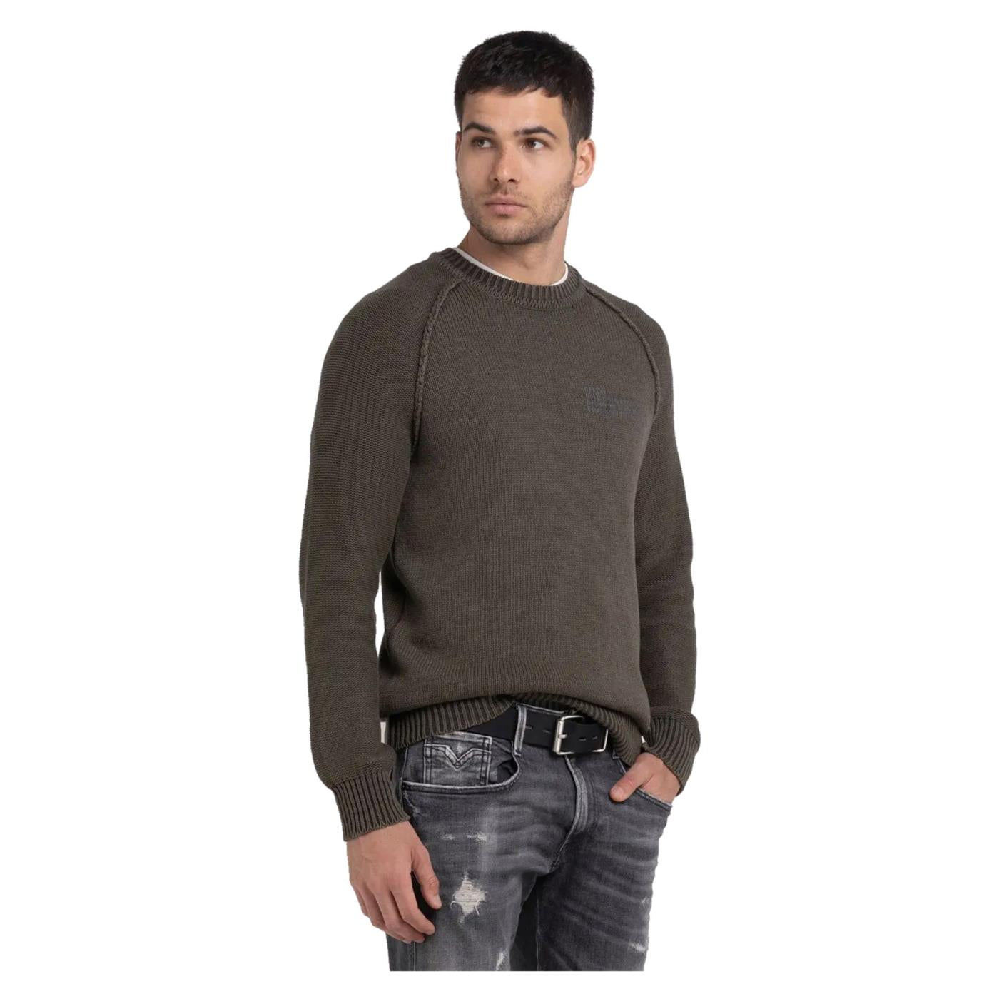 REPLAY MAGLIONE UOMO - Verde militare - immagine principale