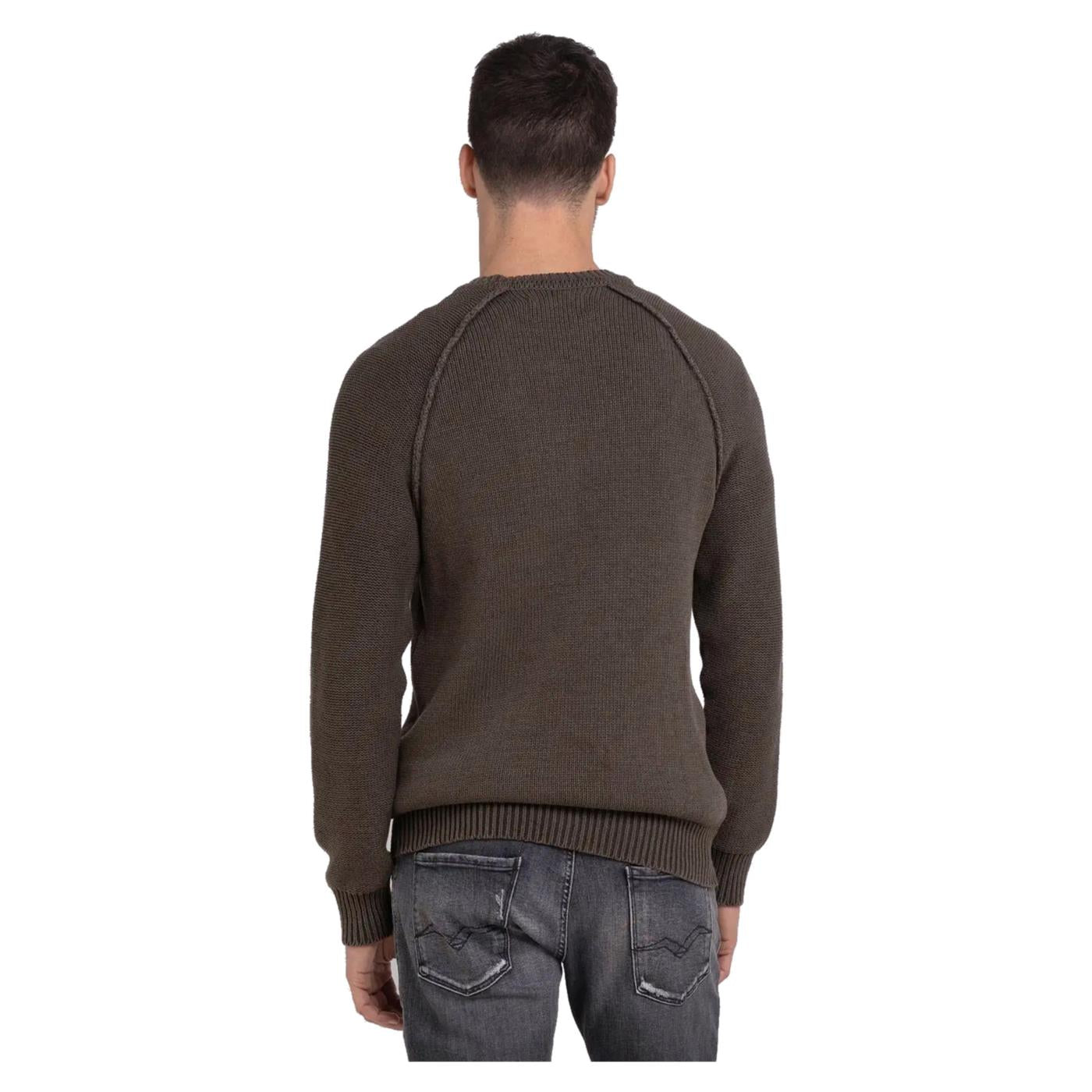 REPLAY MAGLIONE UOMO - Marrone scuro - vista 2