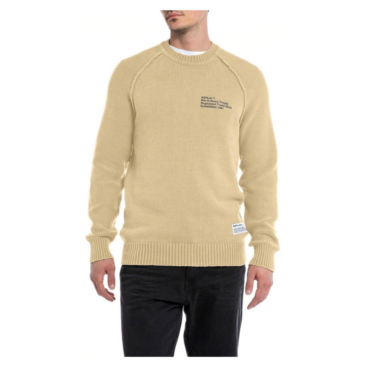 REPLAY MAGLIONE UOMO - Beige - immagine principale
