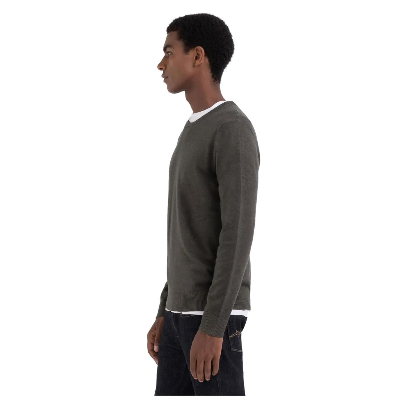 REPLAY MAGLIONE UOMO - Verde militare - vista 3