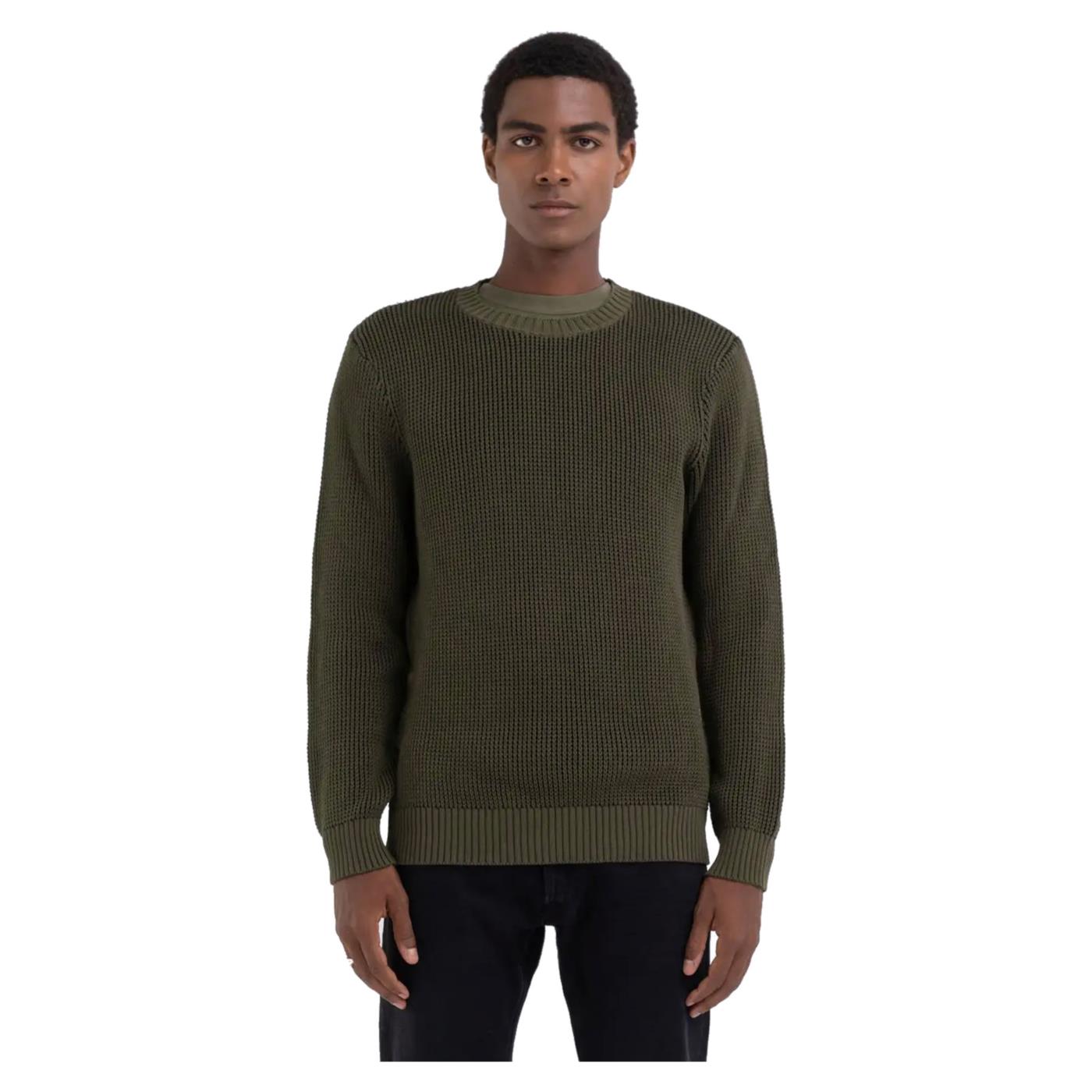 REPLAY MAGLIONE UOMO - Verde militare - immagine principale