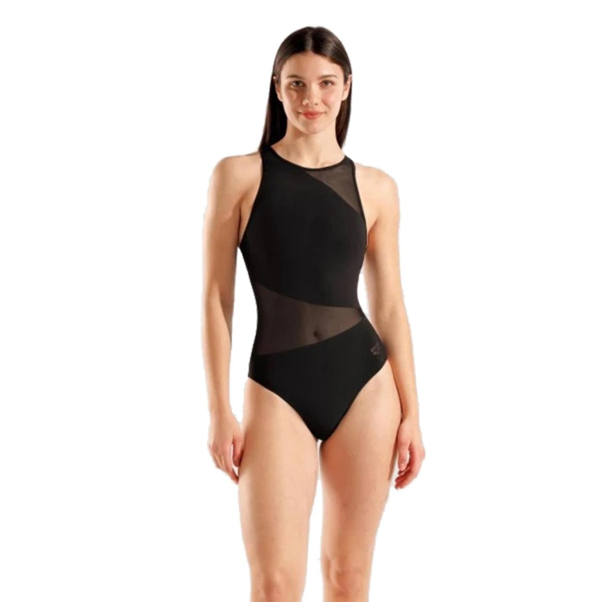 ARENA W MESH ANGLE SWIMSUIT - Nero - immagine principale