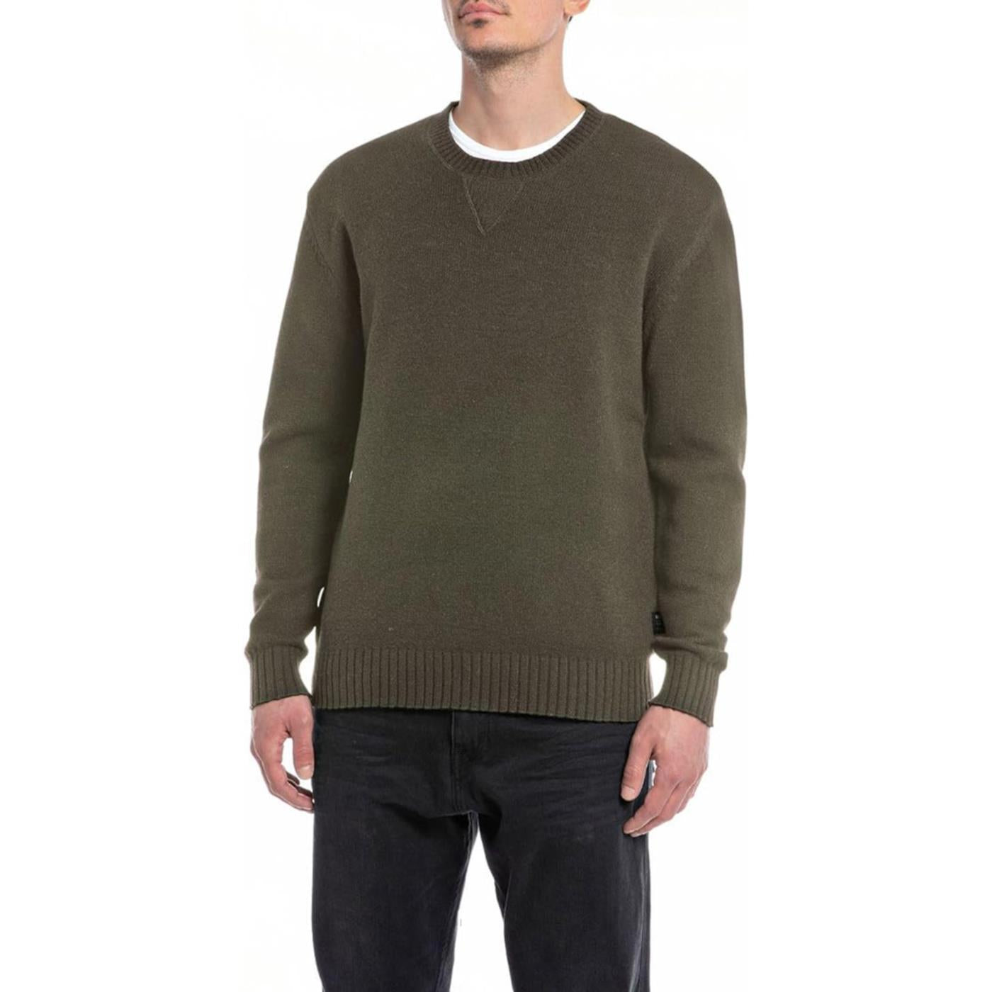 REPLAY MAGLIONE UOMO - Verde militare - immagine principale