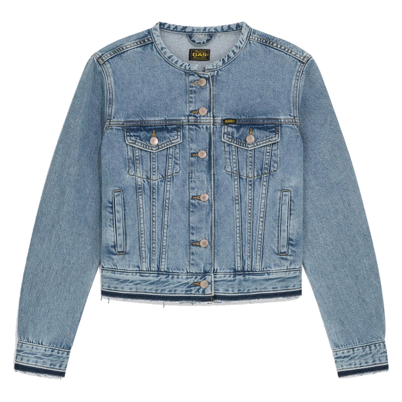 GAS JACKET W NEW ELLEN DENIM - Denim - vista 3