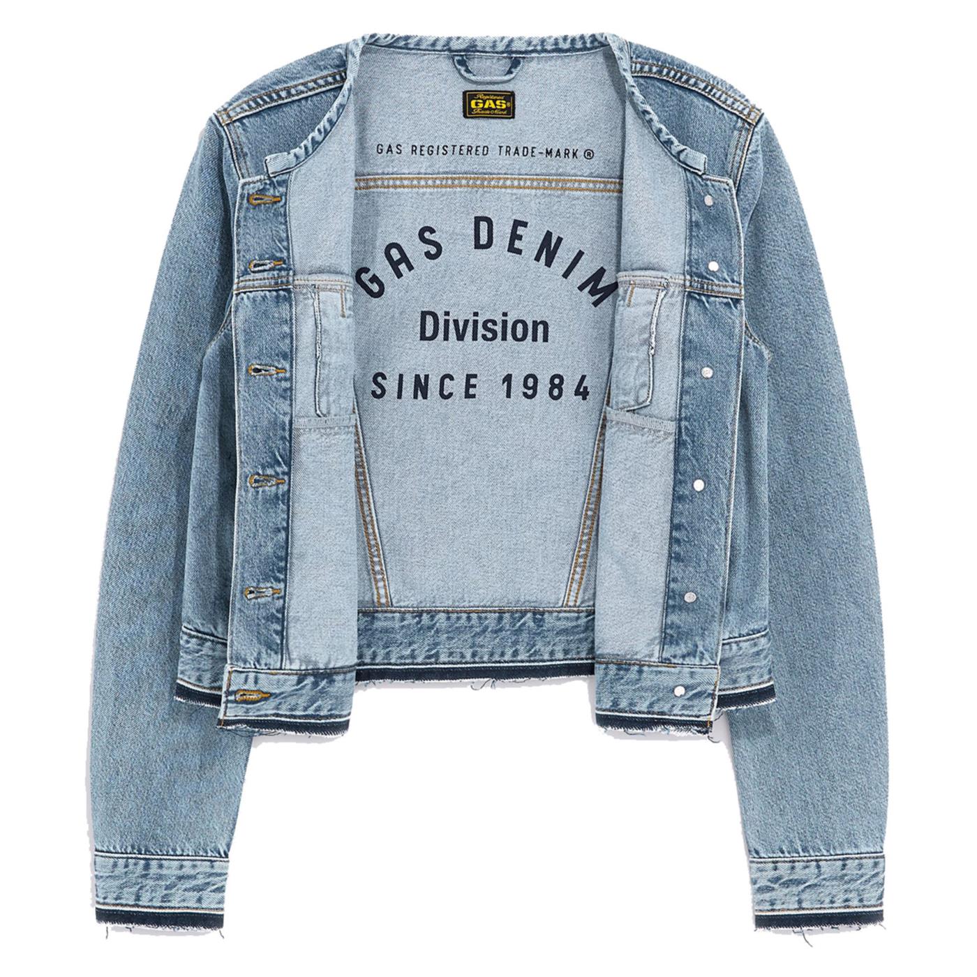 GAS JACKET W NEW ELLEN DENIM - Denim - vista 4