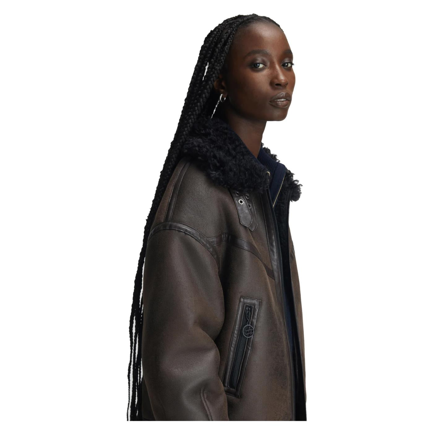 GAS MYLA W FAUX FUR SHEARLING
