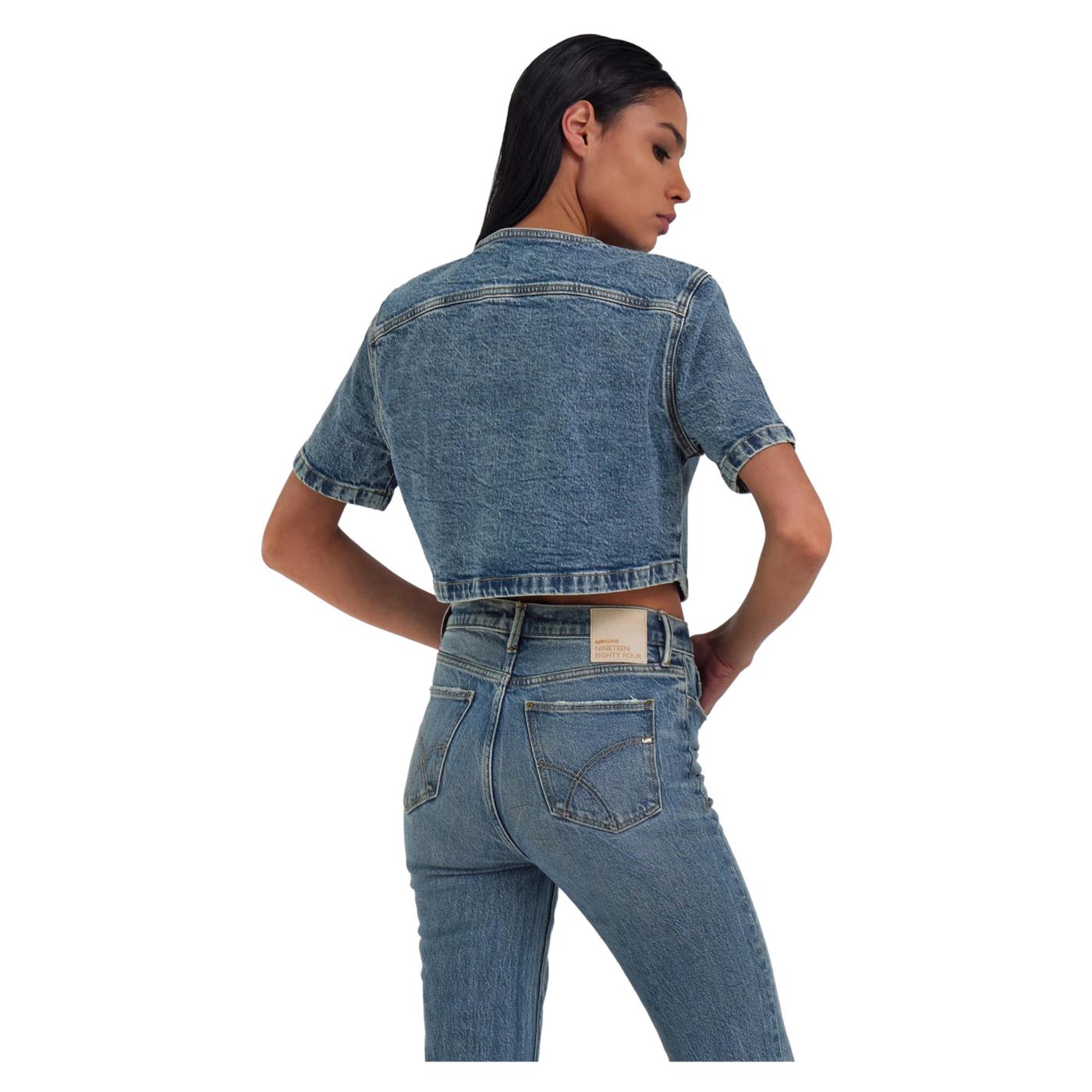 GAS ELEN CROPPED DENIM JACKET
