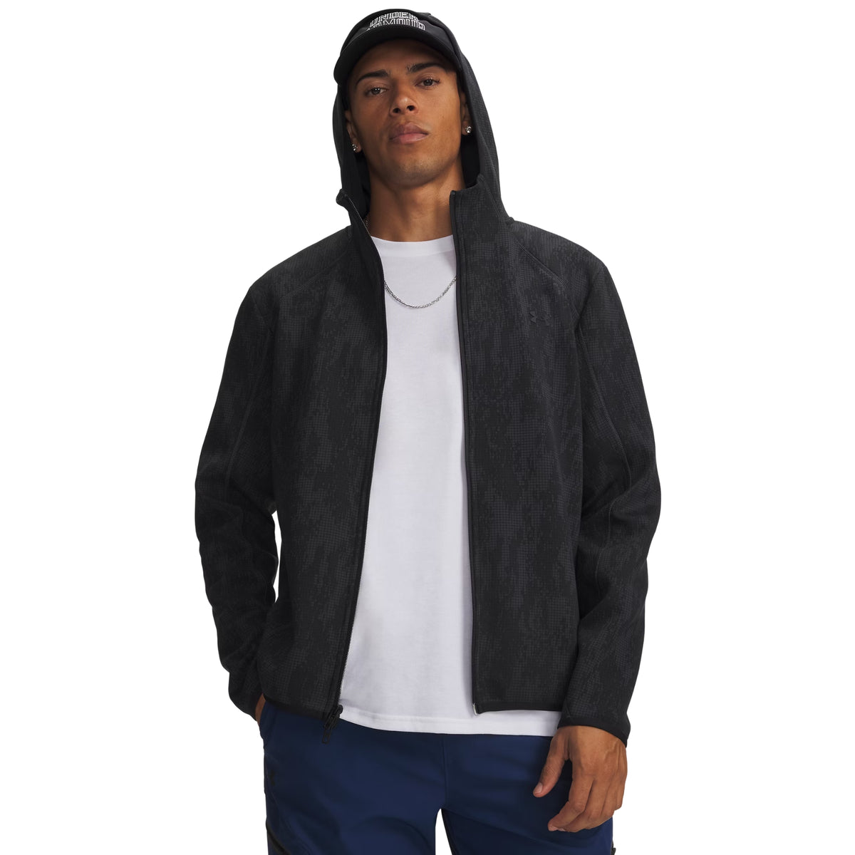 UNDER ARMOUR UNSTOPPABLE FLEECE FZ - Nero - immagine principale