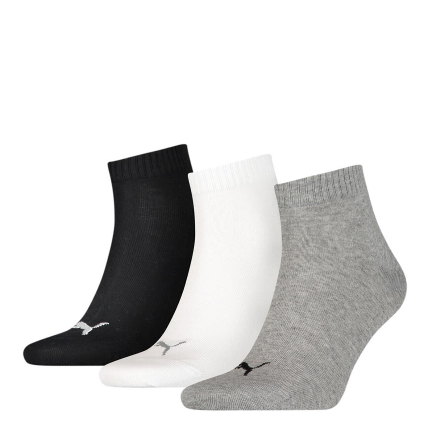 PUMA QUARTER PLAIN 3PK SOCKS