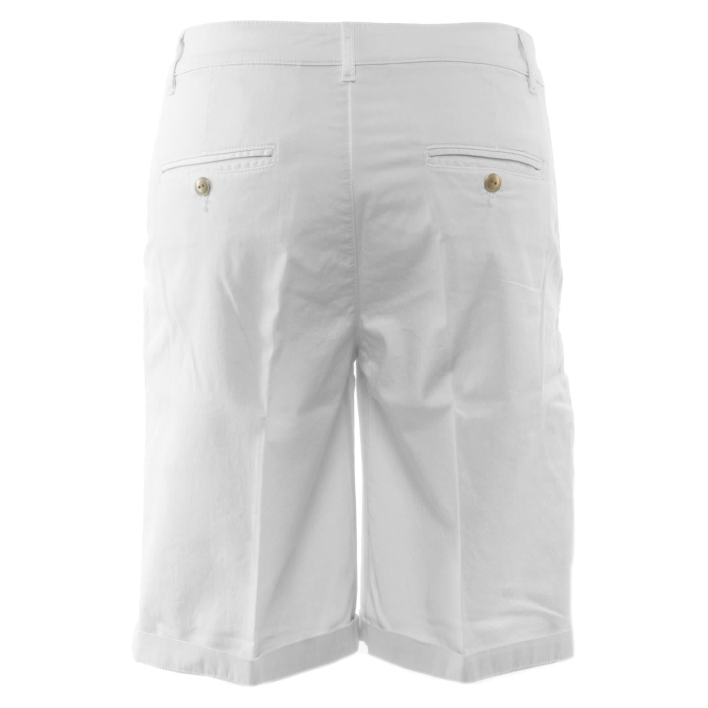 40 WEFT MAYA W BERMUDA CHINO - Bianco - vista 2