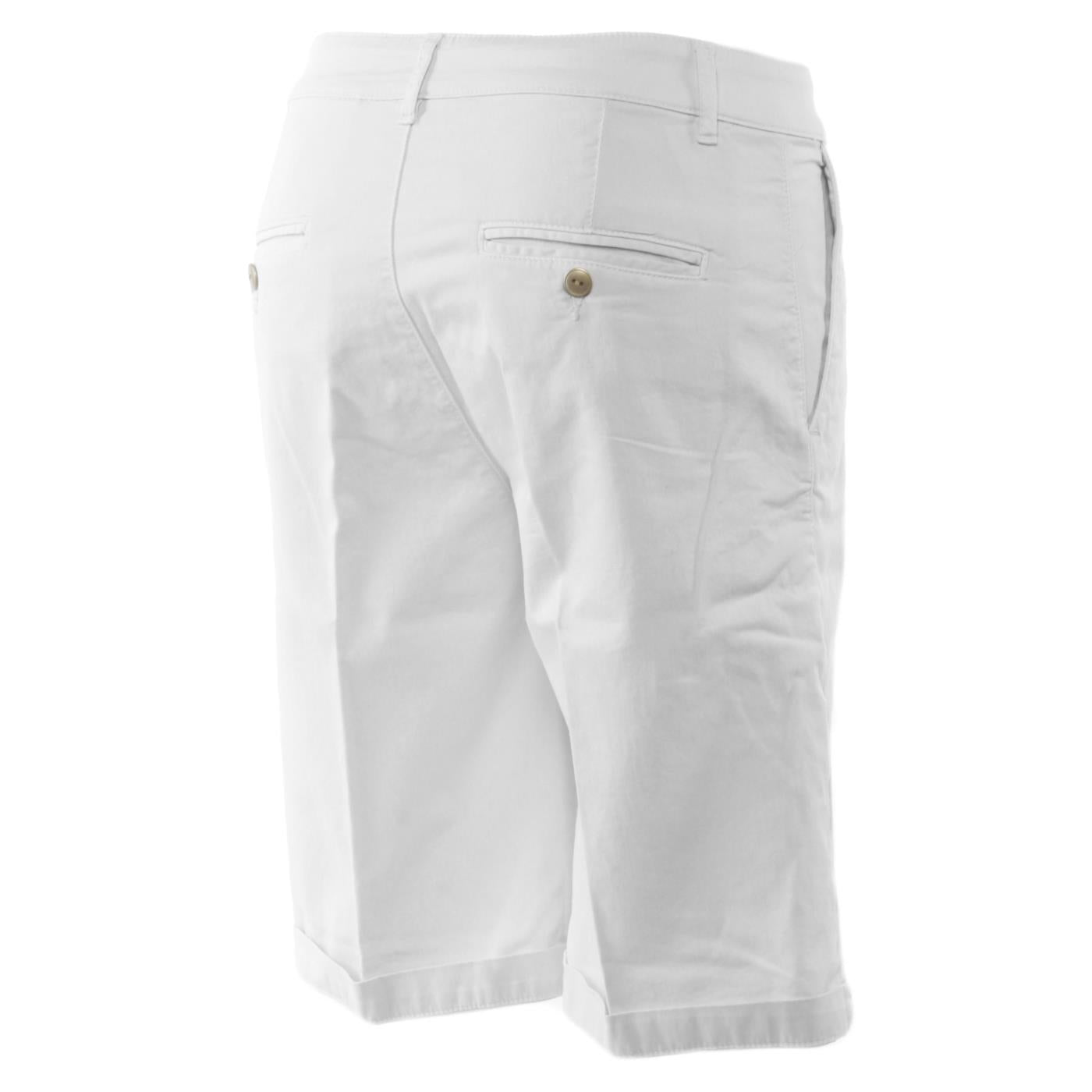 40 WEFT MAYA W BERMUDA CHINO - Bianco - vista 3